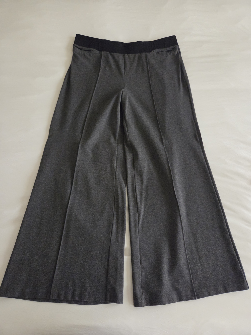 Lane Bryant Wide-Leg Ponte Pants in Charcoal Gray